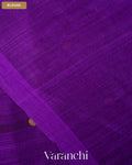 Purple Sequin Pure Matka Silk Handloom Saree — Blouse