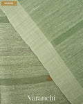 Sage Green Sequin Pure Matka Silk Handloom Saree — Border