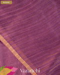 Deep Wine Jamdani Pure Mulberry Silk Handloom Saree — Blouse