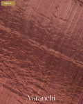 Burgundy Jamdani Pure Matka Tissue Silk Handloom Saree — Pallu