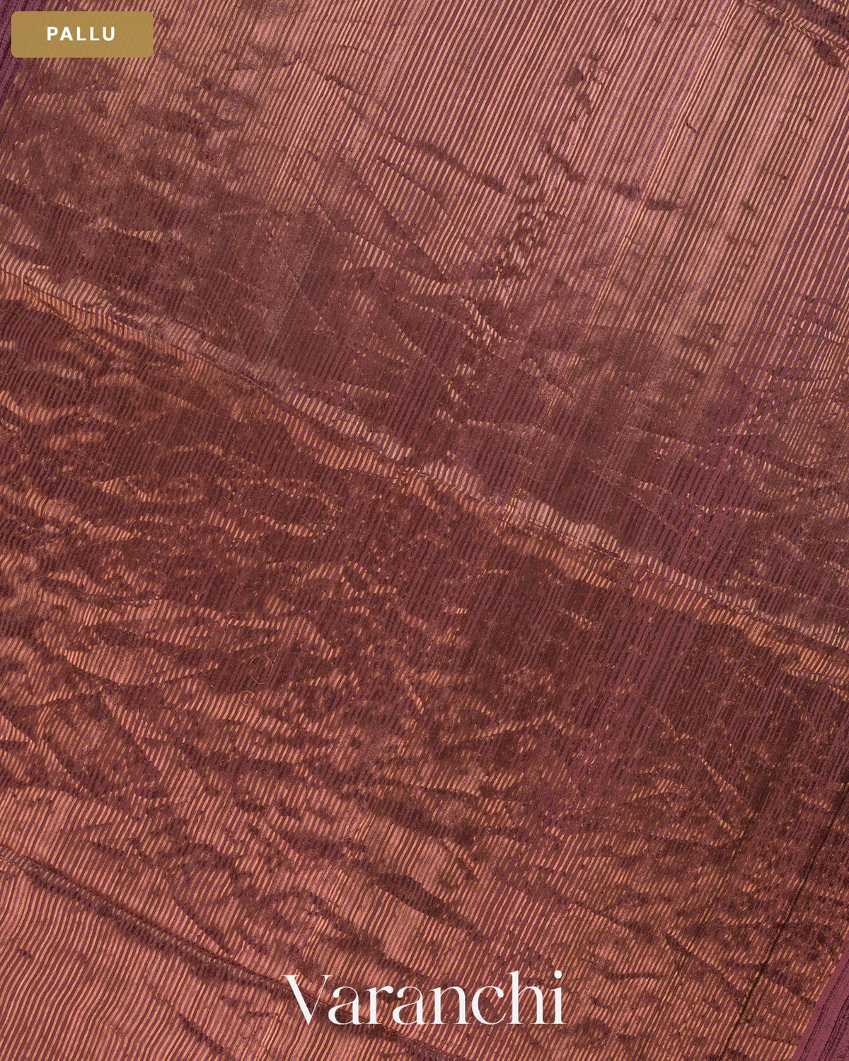Burgundy Jamdani Pure Matka Tissue Silk Handloom Saree — Pallu