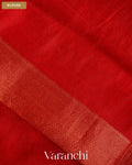 Chilly Red Jamdani Pure Mulberry Silk Handloom Saree — Blouse