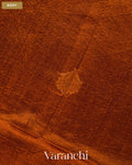Copper Brown Jamdani Pure Mulberry Silk Handloom Saree — Body