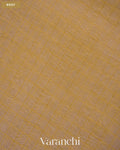 Ivory Checkered Pure Crush Kora Silk Saree — Body