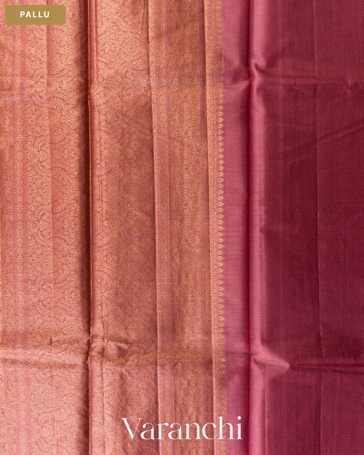 Mehandi Green Pure Tussar Silk Saree — Pallu