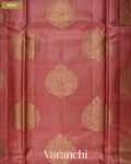 Coral Pure Tussar Silk Saree — Body