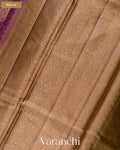 Onion Pink Pure Tussar Silk Saree — Pallu