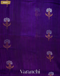 Deep Purple Pure Matka Silk Handloom Saree — Body