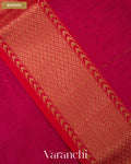 Rani Pink Pure Maheshwari Silk Cotton Handloom Saree — Border