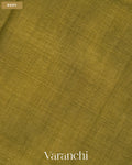 Mehandi Green Pure Maheshwari Silk Cotton Handloom Saree — Body