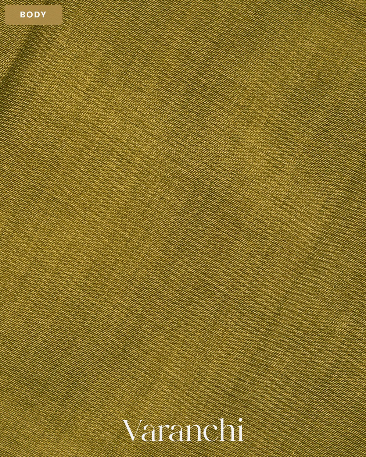 Mehandi Green Pure Maheshwari Silk Cotton Handloom Saree — Body