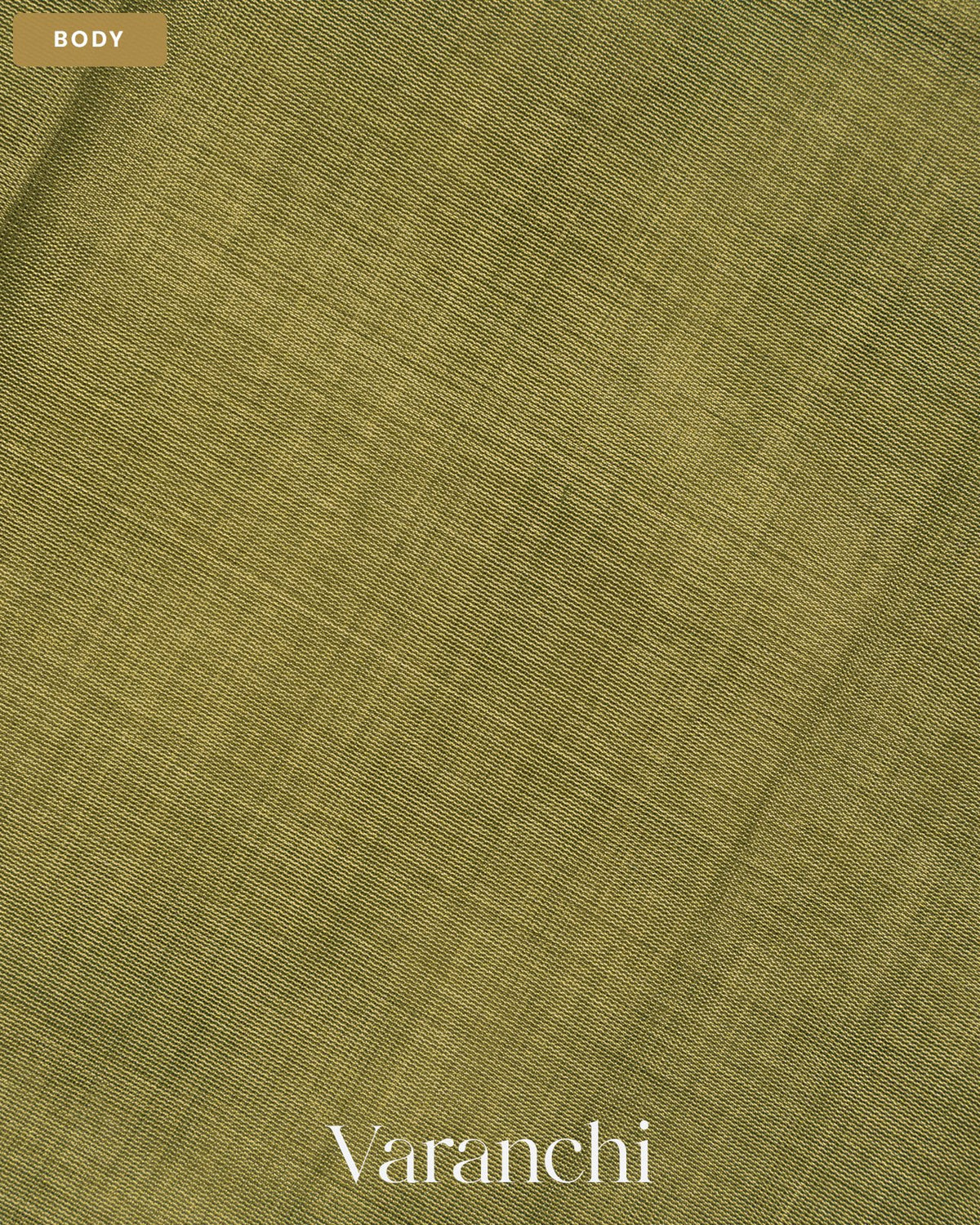 Mehandi Green Pure Maheshwari Silk Cotton Handloom Saree — Body