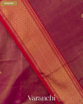 Wine Purple Pure Maheshwari Silk Cotton Handloom Saree — Border