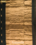 Black Striped Pure Maheshwari Silk Cotton Handloom Saree — Pallu