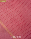 Baby Pink Jamdani Pure Mulberry Silk Handloom Saree — Blouse