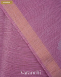 Lavender Jamdani Pure Silk Linen Handloom Saree — Border