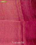 Rani Pink with Sequin Embroidery Pure Muslin Silk Handloom Saree — Body