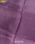 Mauve Mirror-Embroidered Pure Kota Tussar Silk Handloom Saree — Body