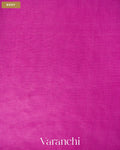 Orchid Purple Floral Embroidered Pure Kora Silk Saree — Body