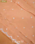 Mustard Yellow Ombre-dyed Pure Kora Silk Saree — Blouse