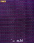 Deep Purple Lakshadeepam Pure Kanchipuram Silk Cotton Handloom Saree — Body