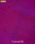 Royal Violet Pure Kanchipuram Silk Cotton Handloom Saree — Body