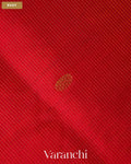 Bright Red Pure Kanchipuram Silk Cotton Handloom Saree — Body