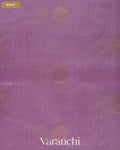 Lavender Pure Kanchipuram Silk Cotton Handloom Saree — Body