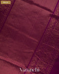 Parrot Green Pure Kanchipuram Silk Cotton Handloom Saree — Pallu