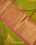 Mehandi Green Pure Kanchipuram Silk Saree