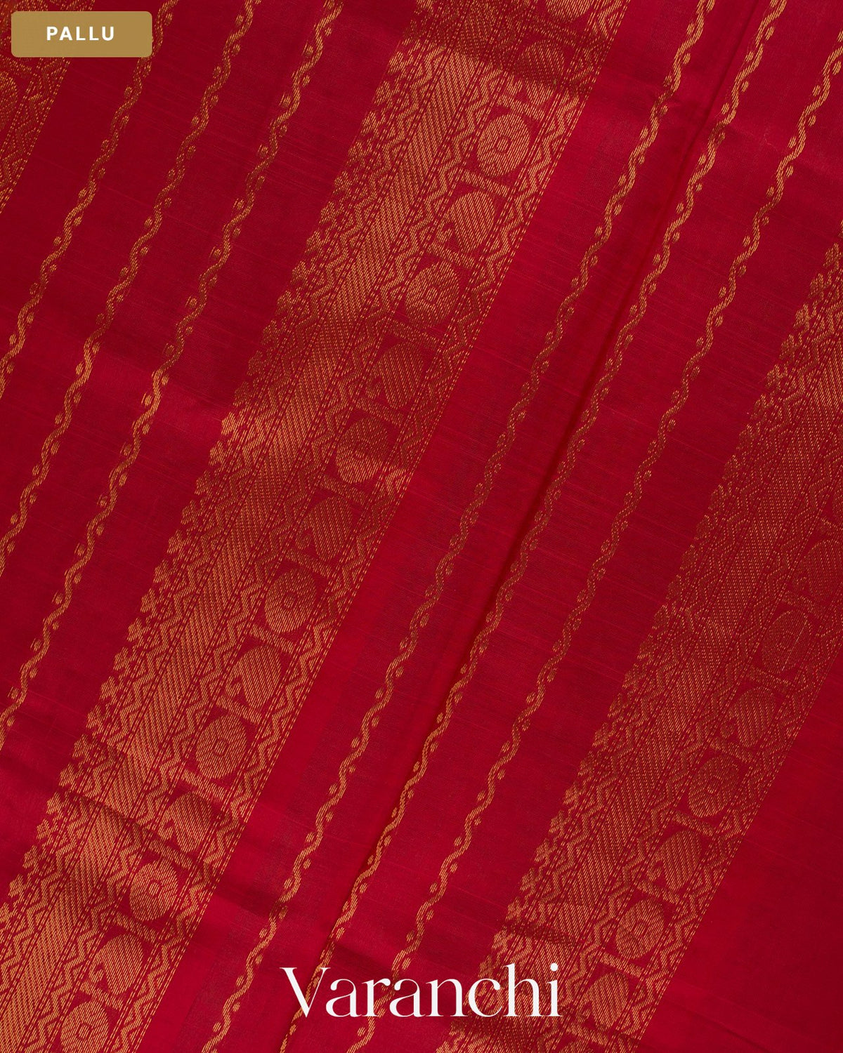 Teal Blue and Yellow Checkered Pure Kanchipuram Silk Cotton Handloom Saree — Pallu