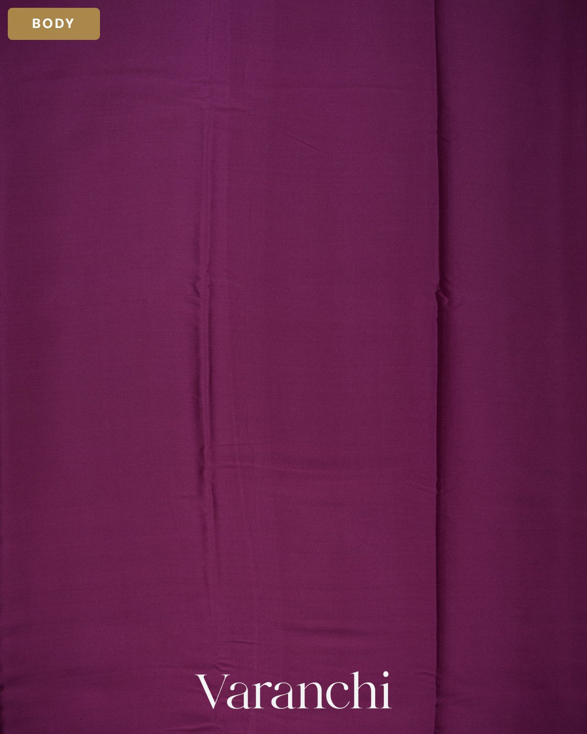 Wine Purple Pure Mysore Crepe Silk Saree — Body