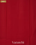 Royal Red Pure Mysore Crepe Silk Saree — Body