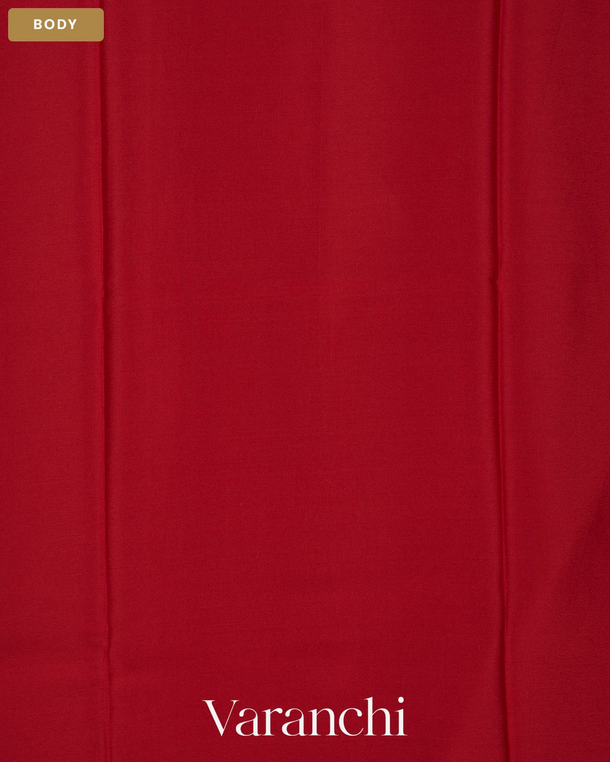 Royal Red Pure Mysore Crepe Silk Saree — Body