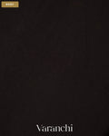 Black Maroon Pure Mysore Crepe Silk Saree — Body
