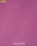 Mauve Pure Mysore Crepe Silk Saree — Body