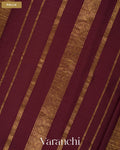 Mauve Pure Mysore Crepe Silk Saree — Pallu