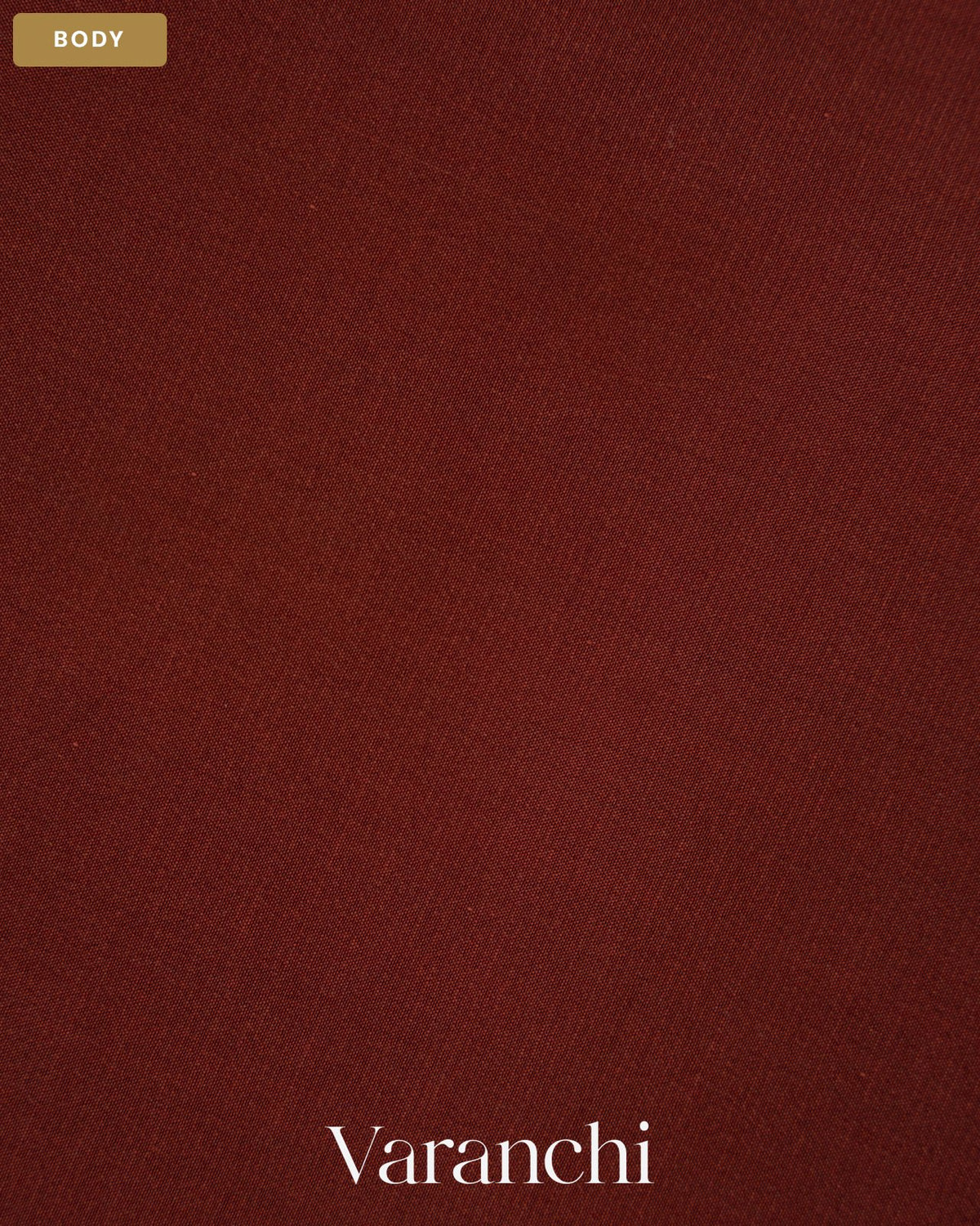 Wine Maroon Pure Mysore Crepe Silk Saree — Body