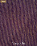 Purple with Sequin Embroidery Pure Muslin Silk Handloom Saree — Body