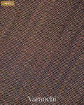 Black with Sequin Embroidery Pure Muslin Silk Handloom Saree — Body