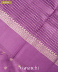 Lavender Pure Dupion Silk Saree — Blouse