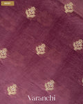 Lavender Pure Dupion Silk Saree — Body