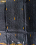 Black Pure Tussar Silk Handloom Saree — Body