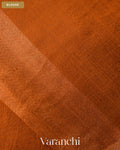 Coffeee Brown Jamdani Pure Mulberry Silk Handloom Saree — Blouse