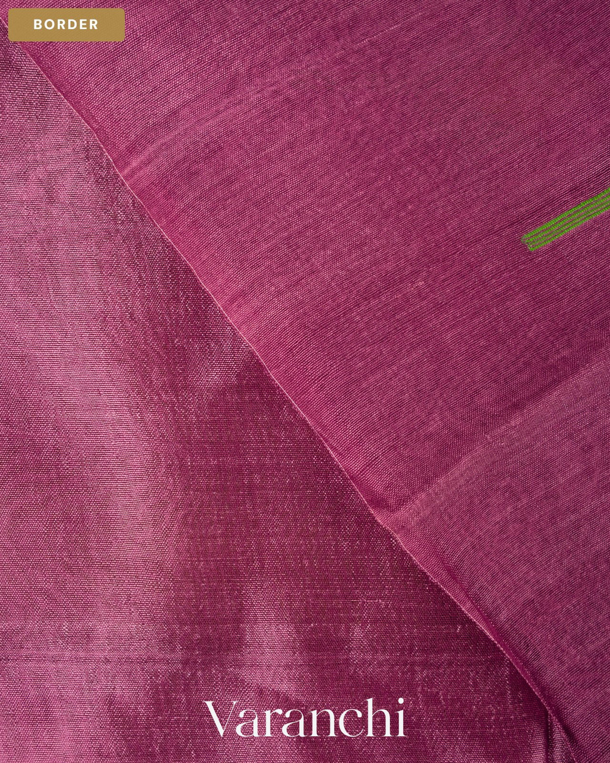 Muted Lavender Jamdani Pure Mulberry Silk Handloom Saree — Border