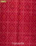 Deep Wine Pure Rajkot Patola Silk Handloom Saree — Body