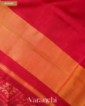 Mustard Yellow Pure Rajkot Patola Silk Handloom Saree — Blouse