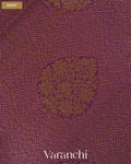 Purple Brocade Pure Tissue Kora Silk Saree — Body