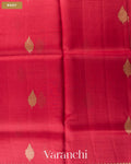Ruby Red Pure Kora Silk Handloom Saree — Body