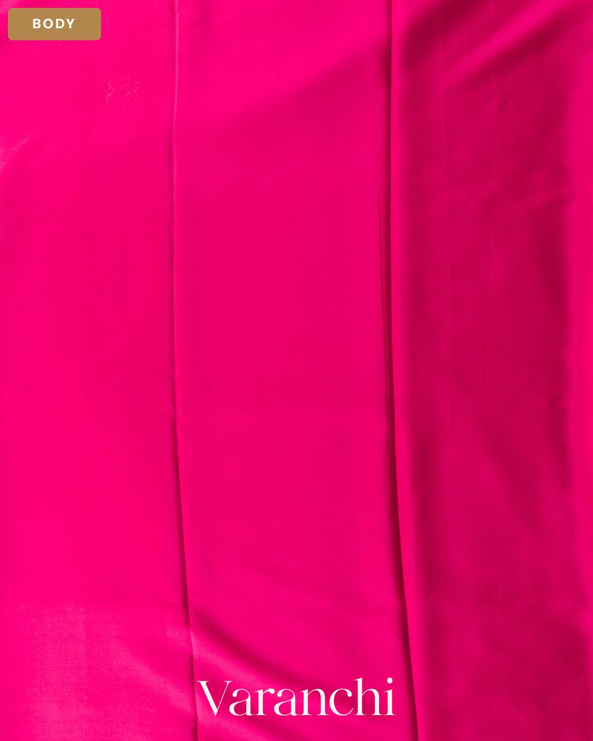 Rani Pink Pure Mysore Crepe Silk Saree — Body